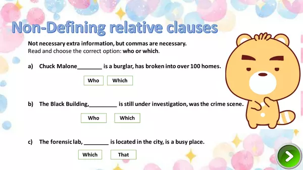 Clauses: Relative clause