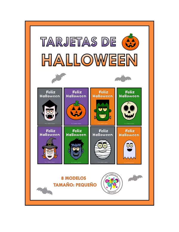 Tarjetas de Halloween Personajes Regalos Fiesta 1
