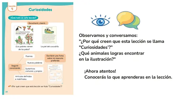 Leccion 4 "Curiosidades" 2° Básico Leo Primero