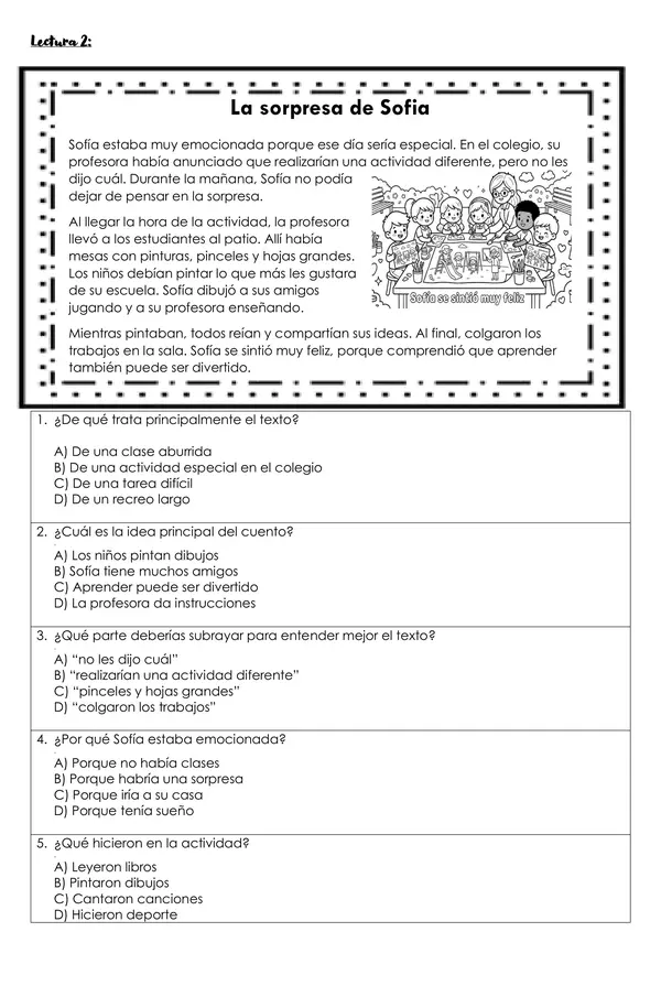 ESTRATEGIA LECTURA: Idea principal y subrayar