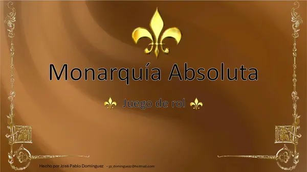 Juego de Roles - Monarquía Absoluta