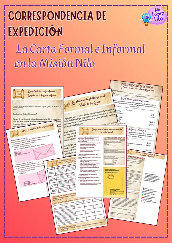 La Carta Formal e Informal "Misión Nilo" 