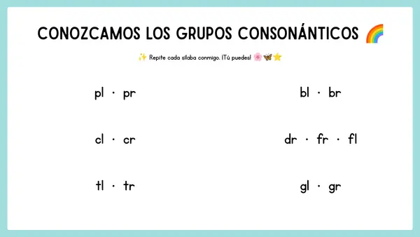 Grupos consonánticos