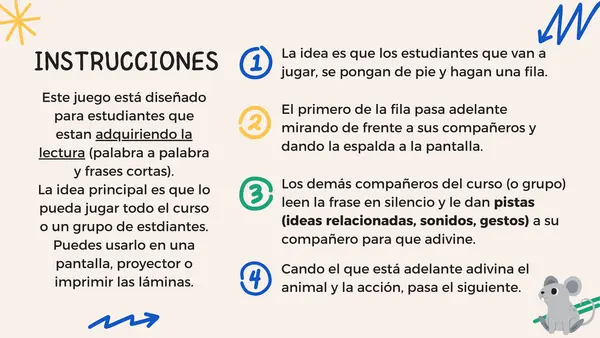 Charadas - ¿Qué hace mi animal?