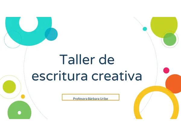 Taller de escritura creativa