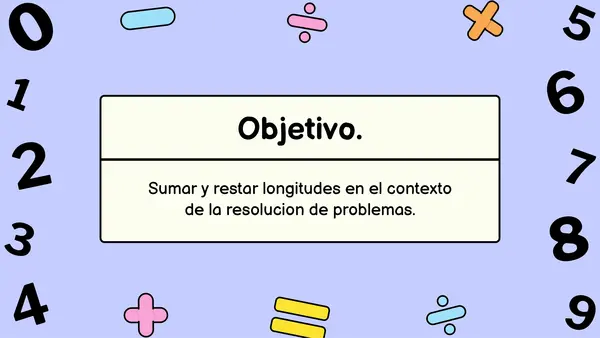 MEDICIÓN: SUMA Y RESTA DE LONGITUDES