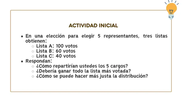 El sistema de representación democrática en Chile | Cuarto Medio