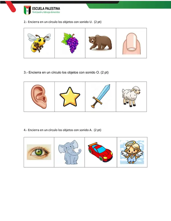 PRUEBA VOCALES Y LETRA M