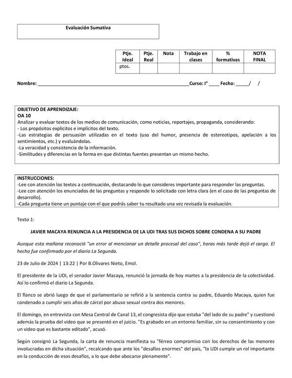 evaluacion sumativa OA 10 
