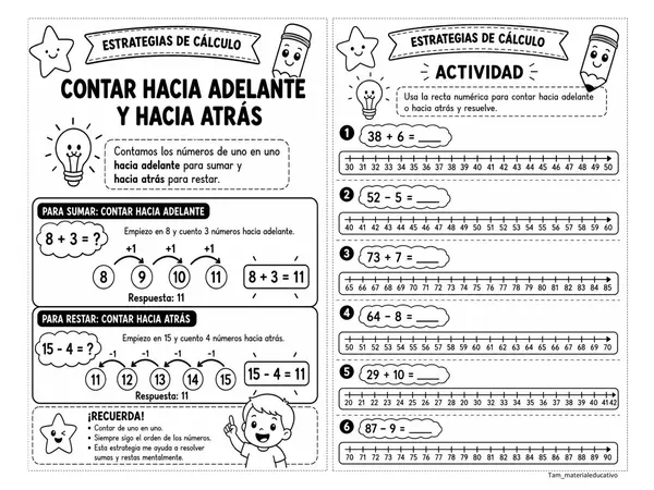 Estrategias de cálculo mental 2º Basico