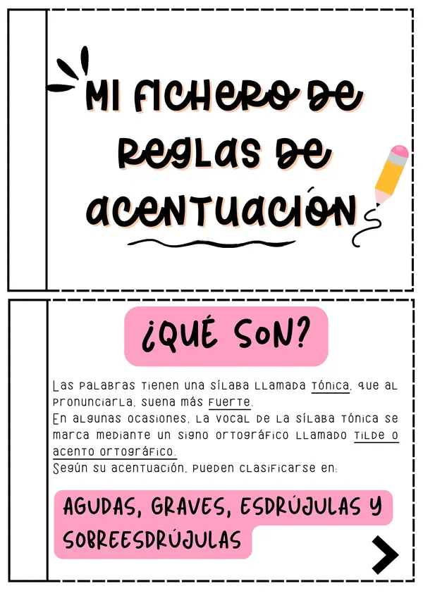 fichero de reglas de acentuación