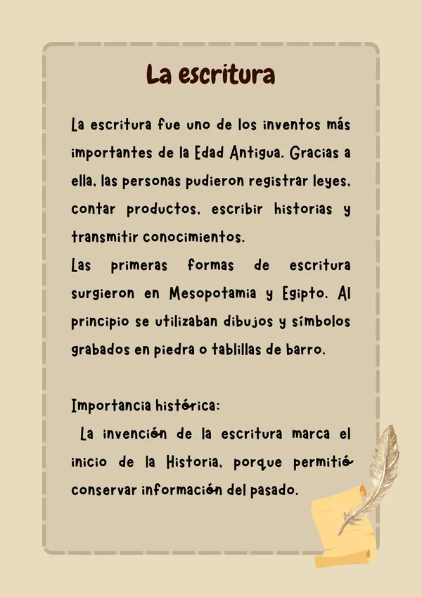 Fichas La Edad Antigua 