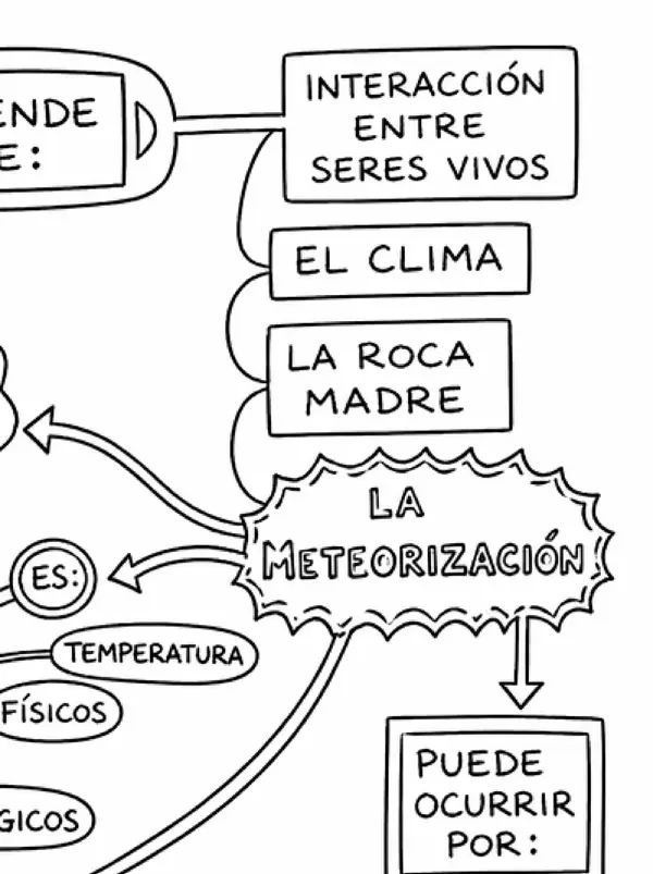 Mapa Conceptual Poster: "El suelo". 6° básico. Ciencias Unidad 1