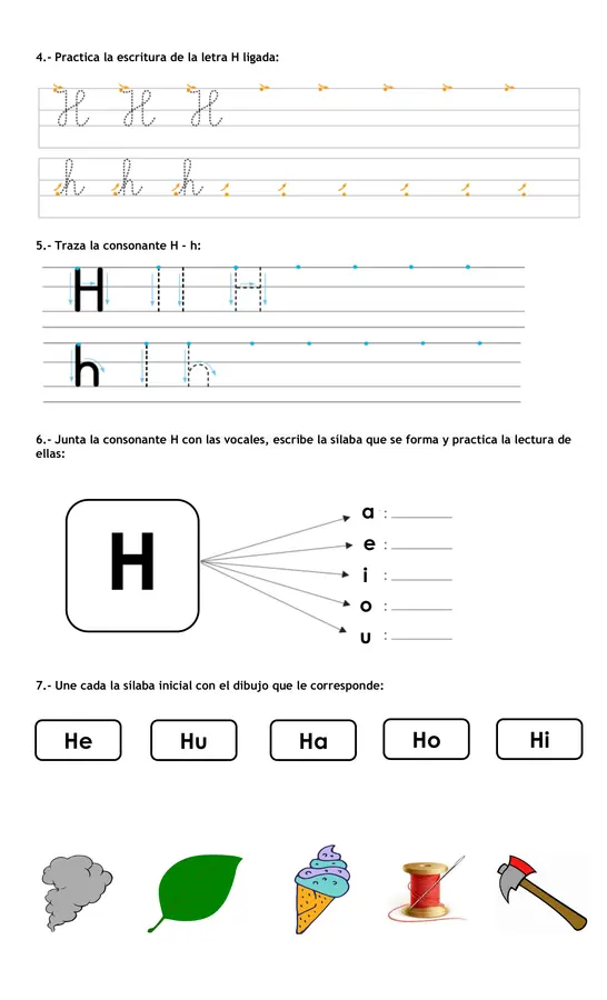 Guía consonante H