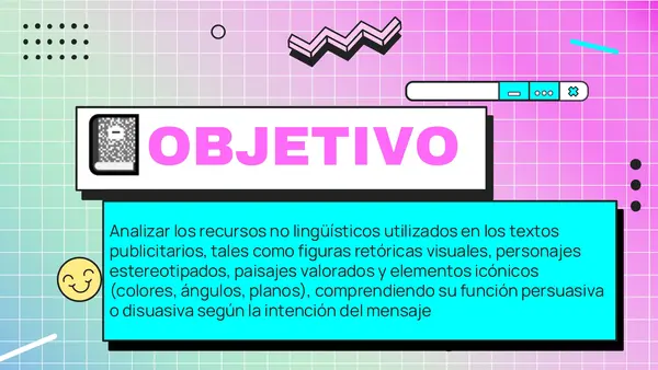 CLASE: RECURSOS NO LINGÜÍSTICOS EN EL TEXTO PUBLICITARIO