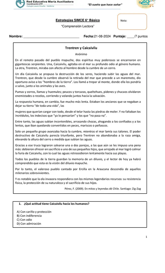 guia de cpmprensión lectora 2