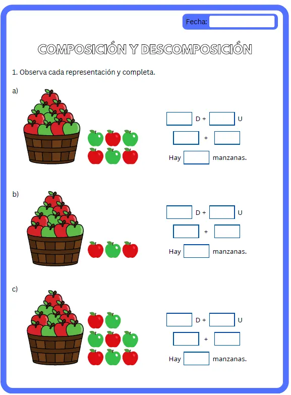 Pack fichas de aprendizaje "Sistema de numeración"