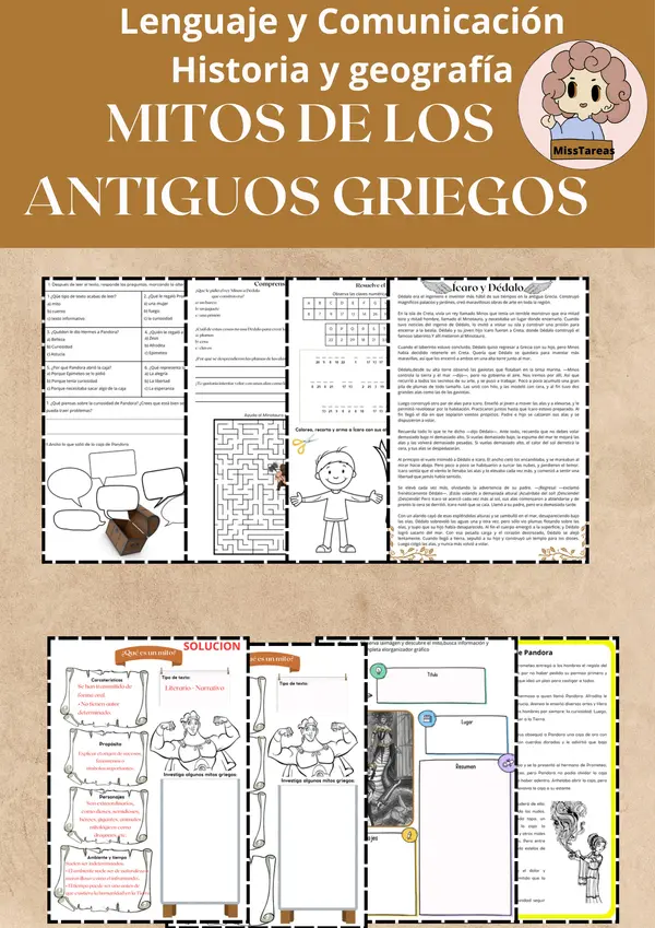 Mitos Griegos, Historia y Lenguaje 