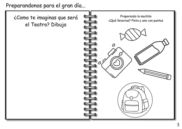 "La magia del escenario" para colorear 