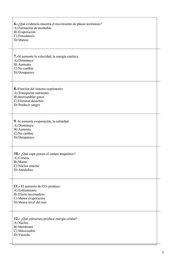 ENSAYO N3  CIENCIAS NATURAS 2026