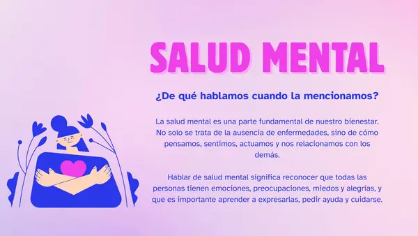 Salud Mental – Presentación para trabajar el autocuidado emocional en el aula