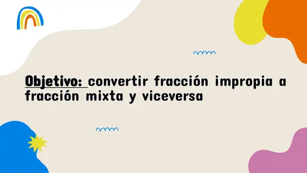 Fracción impropia y mixta