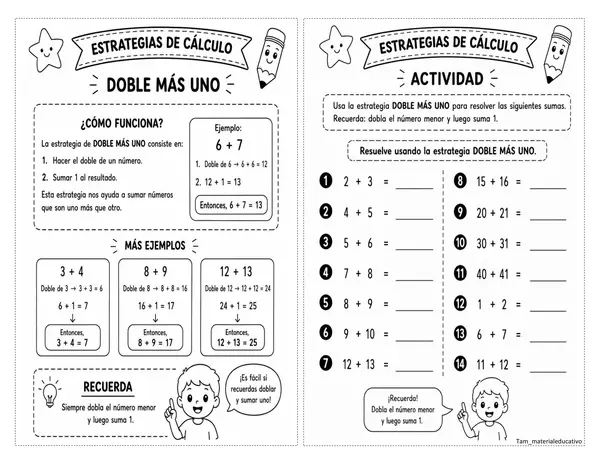 Estrategias de cálculo mental 2º Basico