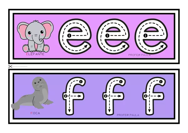 ABC caligráfico 