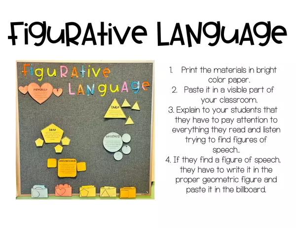 Figurative language interactive bulletin board