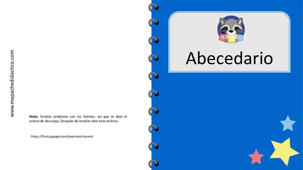 Libreta de abecedario