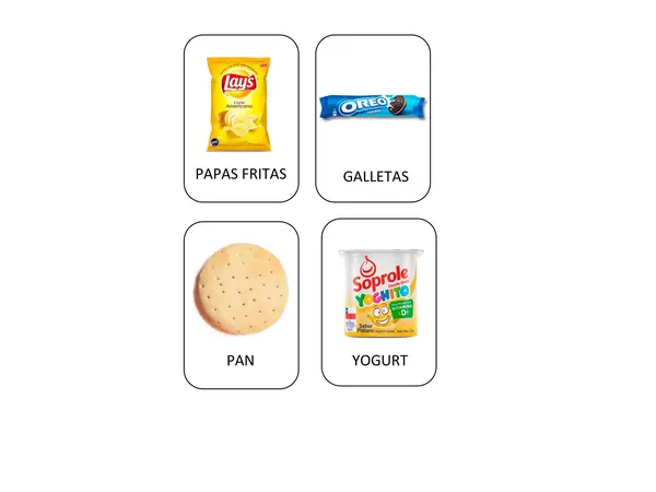 Memorice alimentos