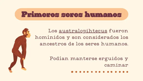 Principales aspectos de la evolución humana 