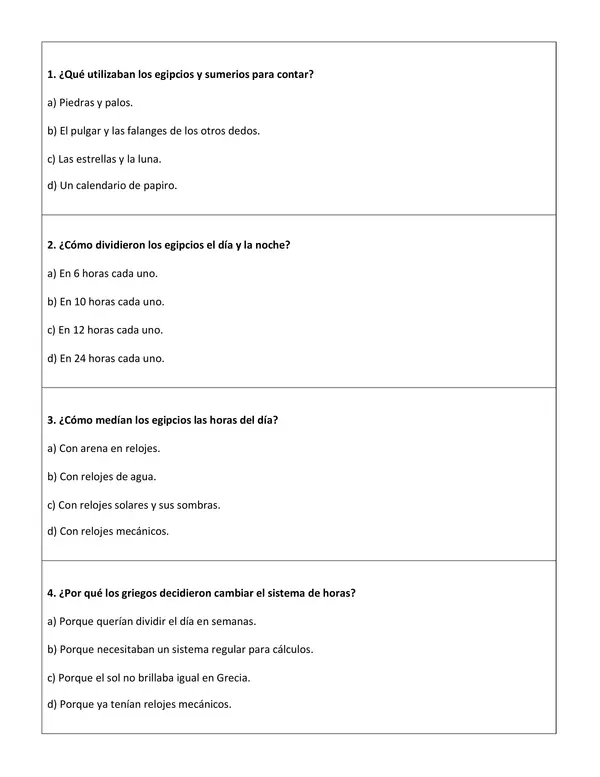 Comprensión lectora: Artículo Informativo - ¿Por qué el día tiene 24 horas?