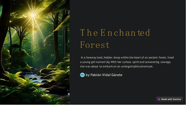Cuento de inglés con preguntas "El bosque encantado" (POWER POINT)