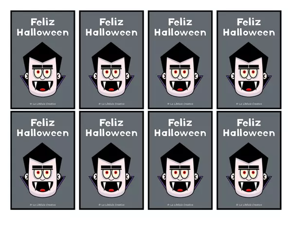 Tarjetas de Halloween Personajes Regalos Fiesta 1