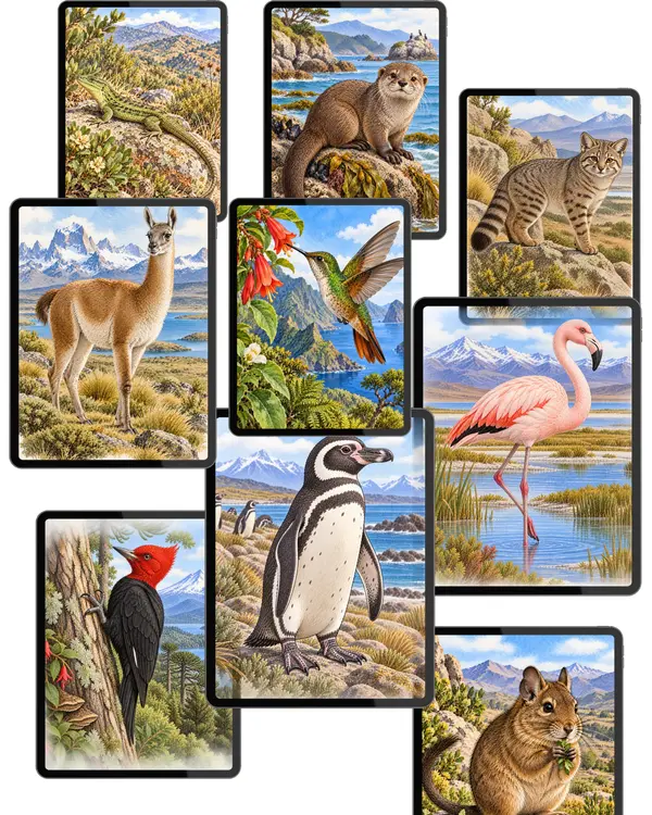 Bingo animales de Chile 