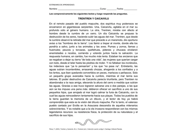Estándar Lectura 8° 