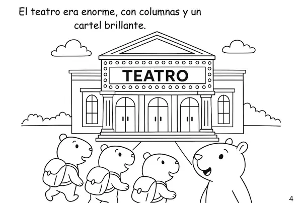 "La magia del escenario" para colorear 