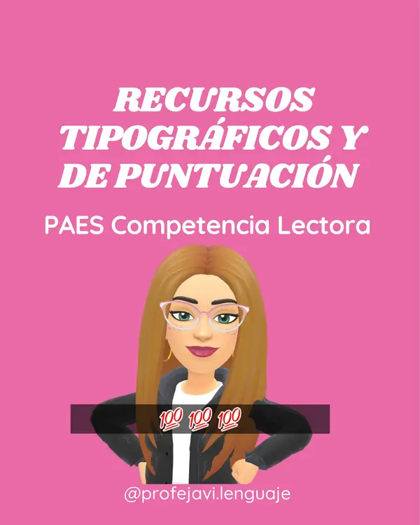 POSTER: RECURSOS TIPOGRÁFICOS Y DE PUNTUACIÓN 