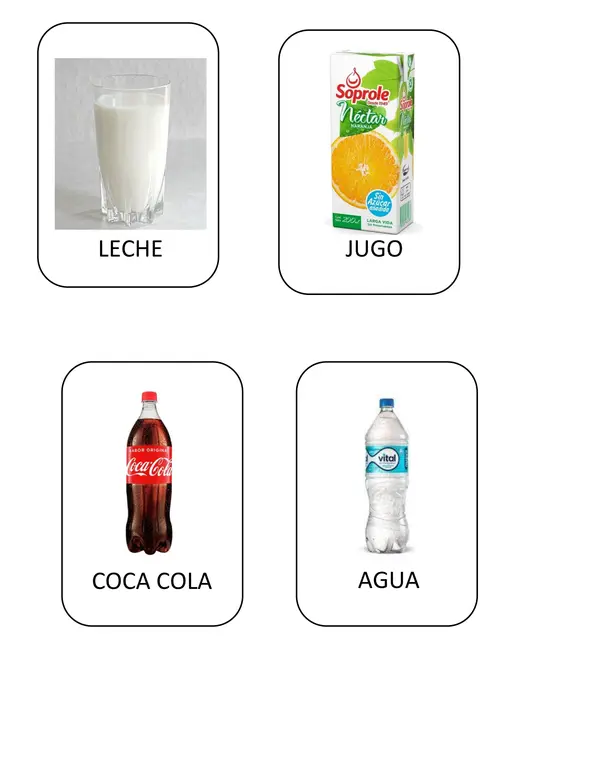 Memorice alimentos