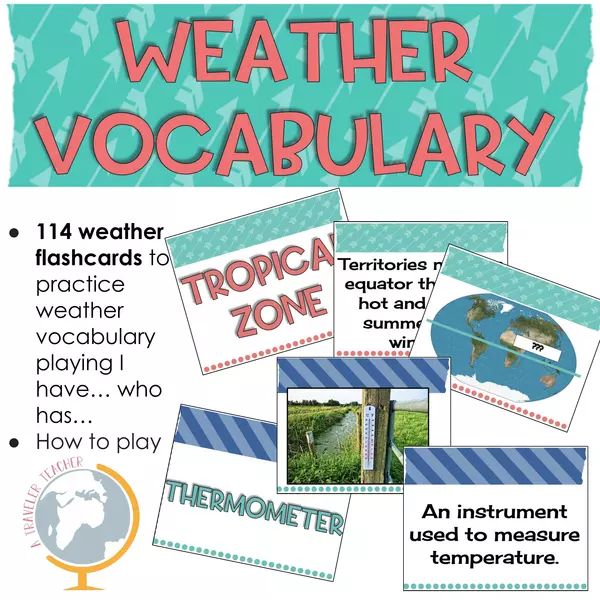 Weather vocabulary games