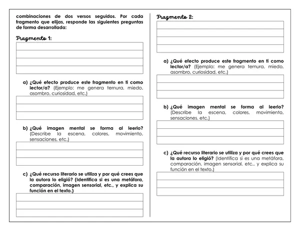Guía de trabajo - Análisis e interpretación “Caperucita Roja” Gabriela Mistral
