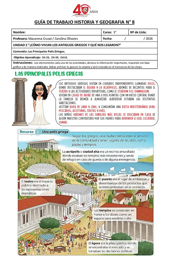 GUÍA N°3: La sociedad Griega. 