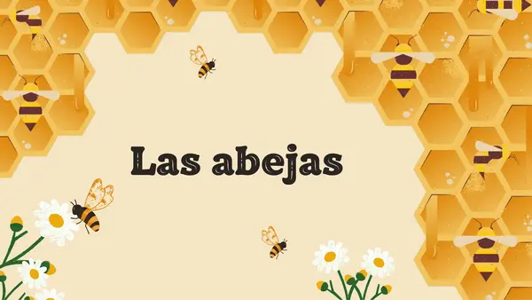 Presentación PPT Aprendamos de las abejas animales No Print
