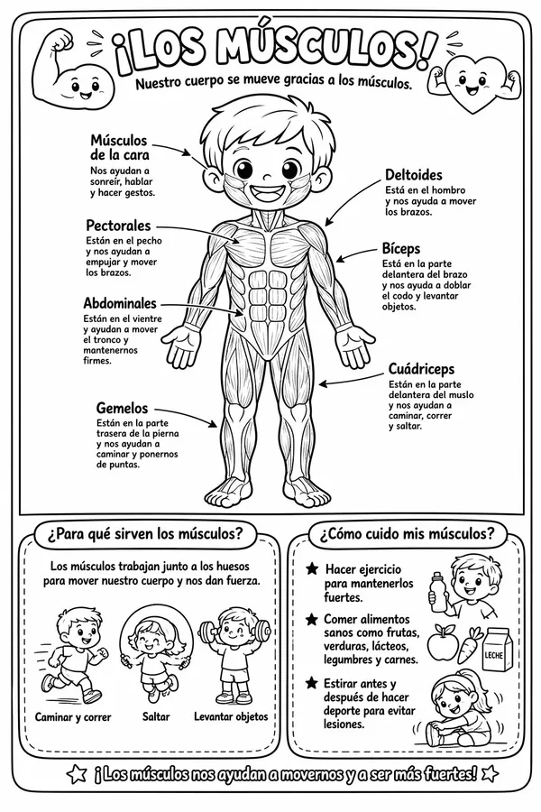 Afiche: Los Músculos