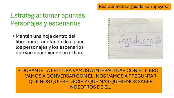 Papelucho - Estrategias durante la lectura