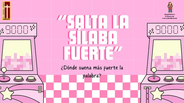 Actividad lúdica para identificar sílaba tónica