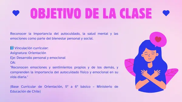 Salud Mental – Presentación para trabajar el autocuidado emocional en el aula