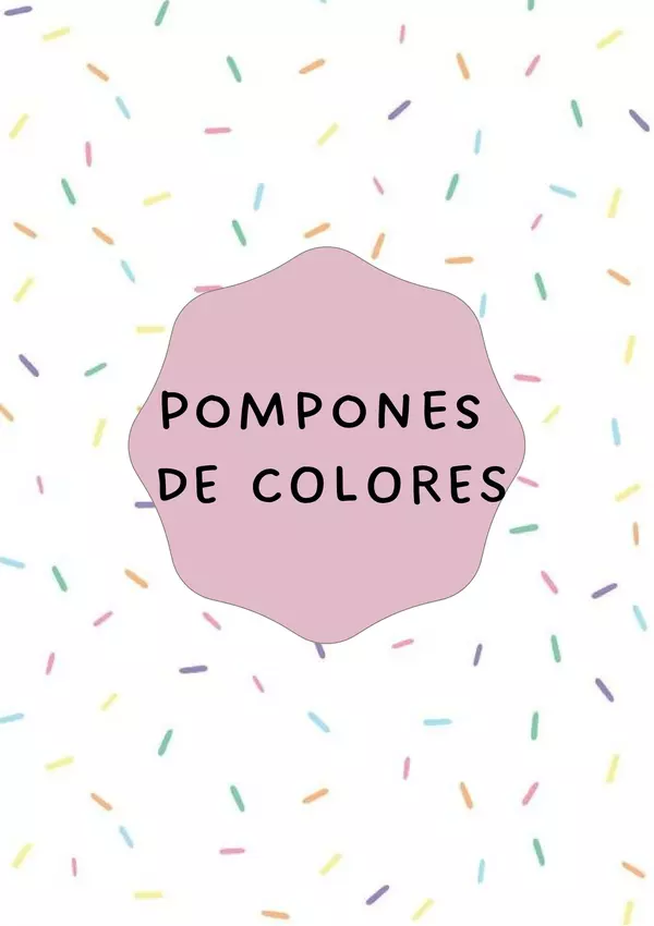 Pompones de colores | profe.social