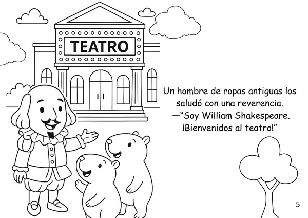 "La magia del escenario" para colorear 